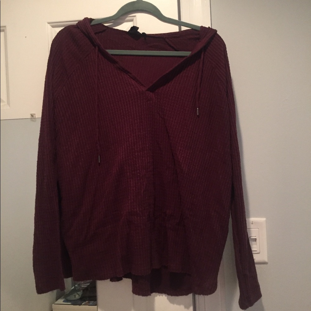 purple sweater